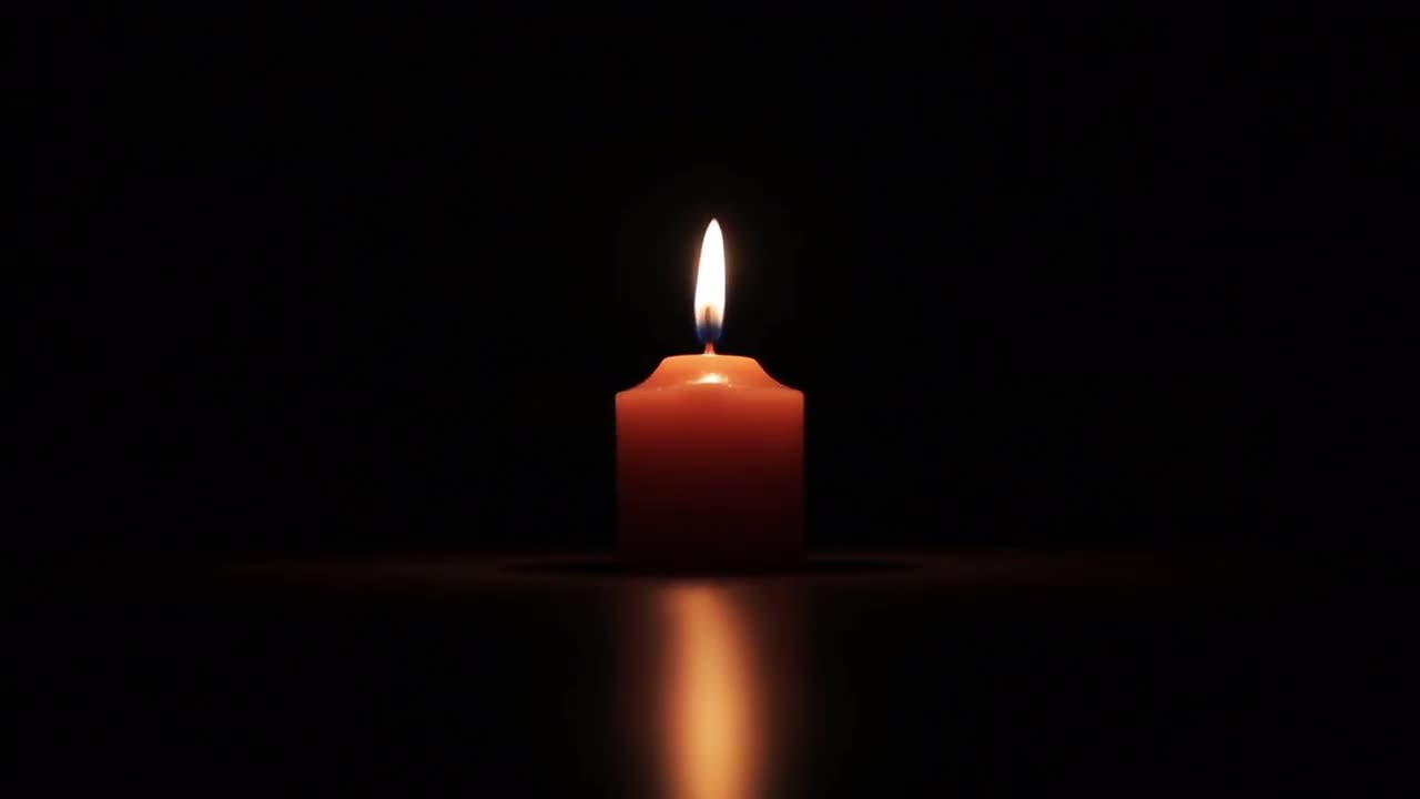 Small Candle Burning Stock Video Motion Array