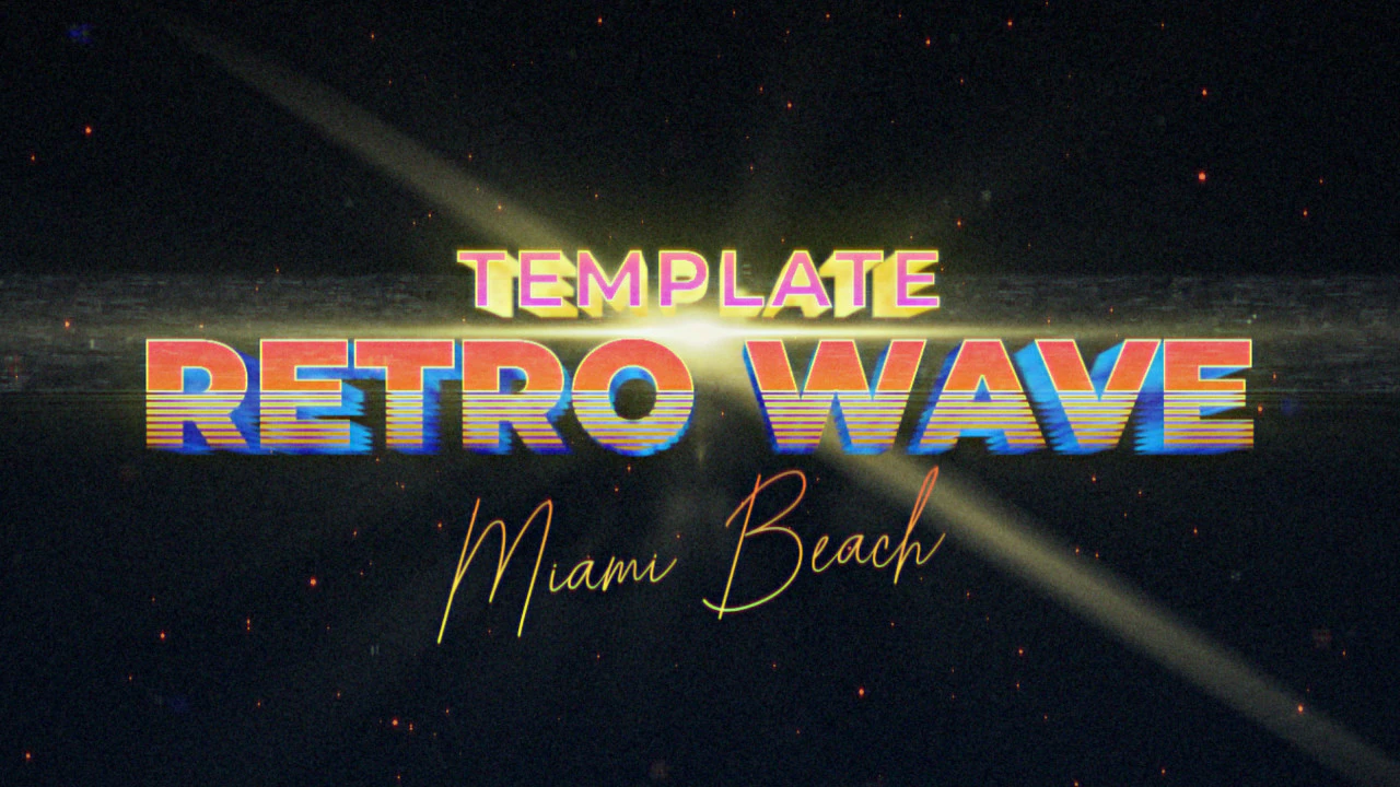 Retro Wave Intro 8 by lagressif - Motion Graphics Templates
