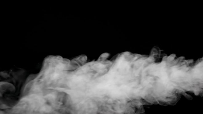 White Smoke On Black Background - Stock Video | Motion Array