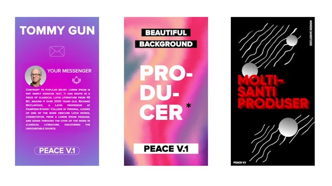 PEACE V.1 Freebies template preview