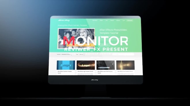 Download Mockup Desktop After Effects Templates Motion Array