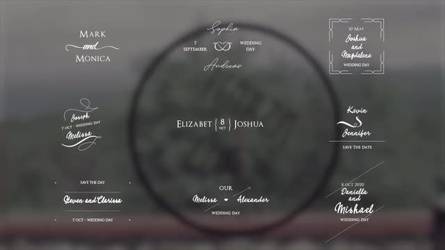 Wedding Titles: Premiere Pro Templates