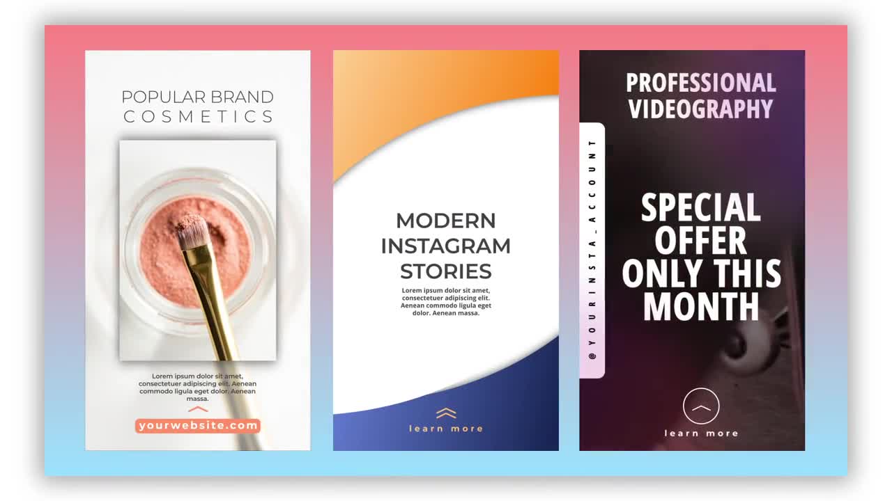 Creative Instagram Stories After Effects Templates Motion Array
