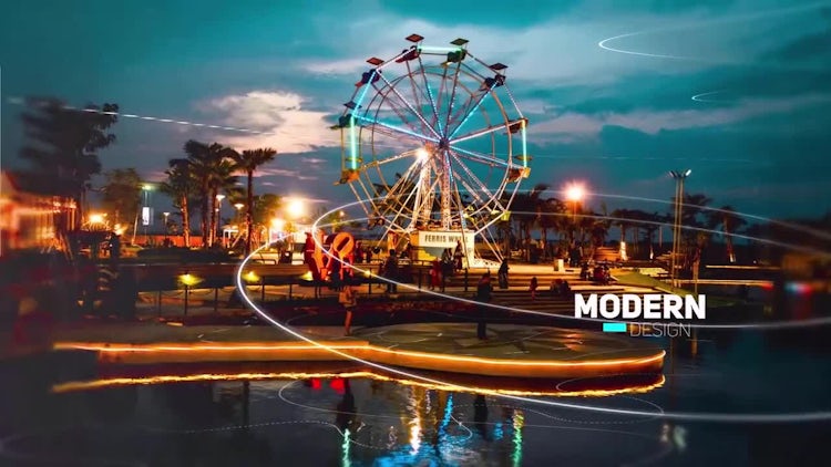 Modern Parallax Slideshow: After Effects Templates