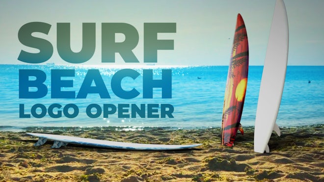 Surf Beach Logo Freebies template preview