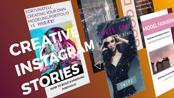 Creative Instagram Stories Freebies template preview