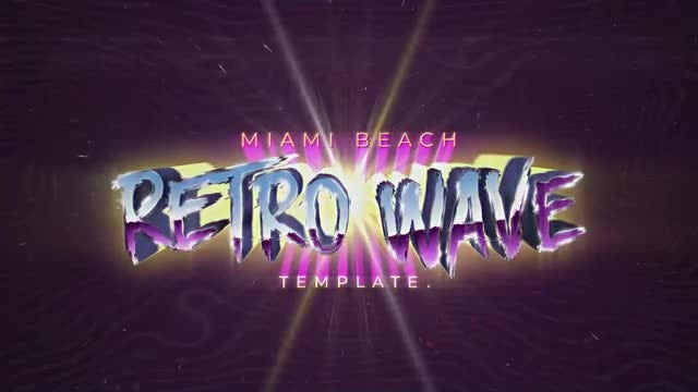 Retro Wave Intro #7: Motion Graphics Templates