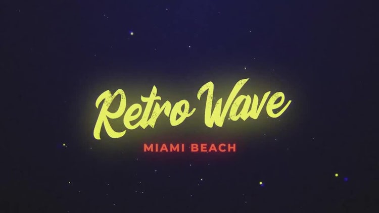 Retro Wave Intro 8: Motion Graphics Templates