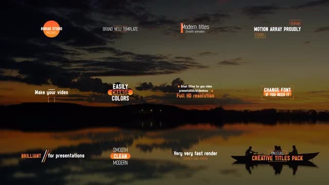 Unusual Creative Titles 4k: After Effects Templates