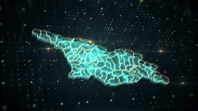 Map Of Georgia: Stock Motion Graphics