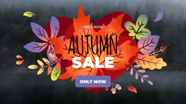 6 Colorful Autumn Titles: Motion Graphics Templates