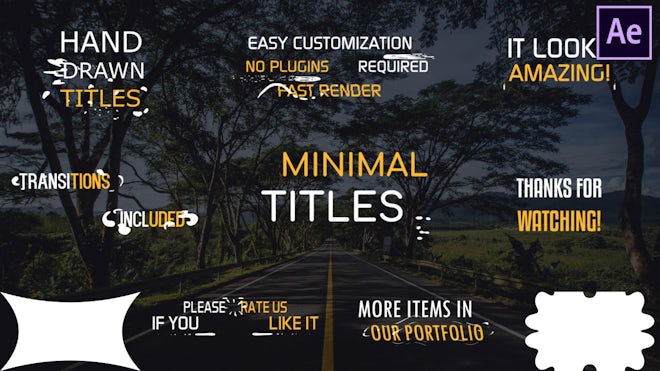 Minimal Titles Freebies template preview