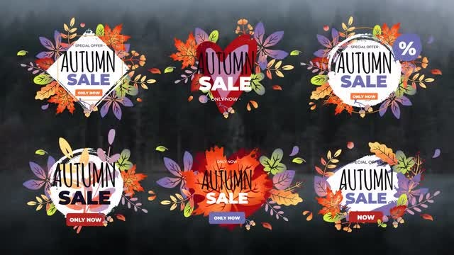 6 Seasonal Autumn Titles: Premiere Pro Templates