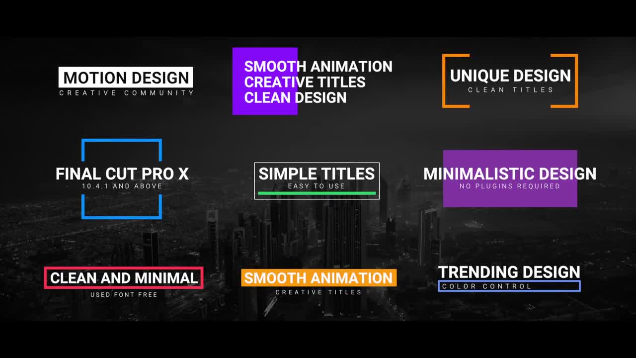Clean Titles Final Cut Pro Templates Motion Array