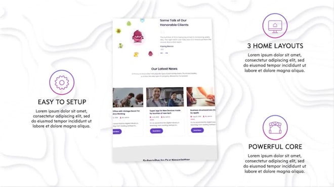 Modern Website Promo Freebies template preview