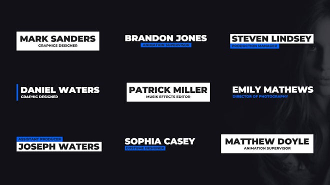 Modern Lower Thirds Freebies template preview