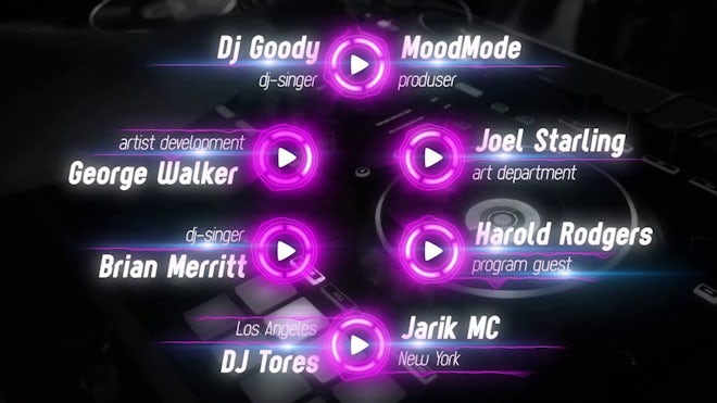 Music Lower Thirds Freebies template preview