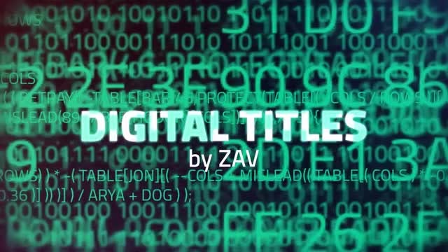 Digital Titles - Motion Graphics Templates | Motion Array