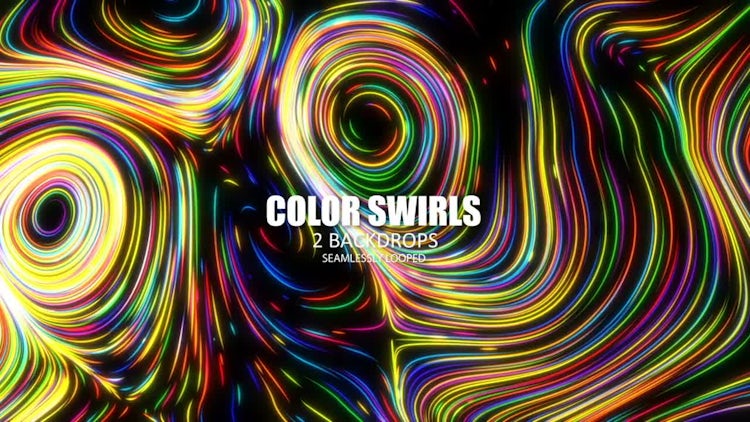 Color Swirls: Stock Motion Graphics