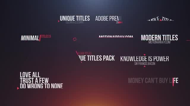 14 Simple Titles: Premiere Pro Templates