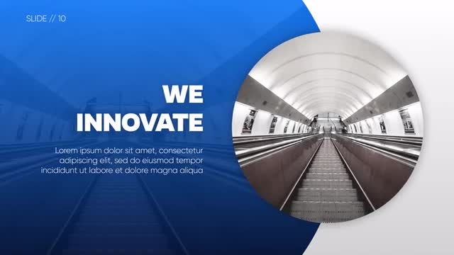 Slideshow Gradient Geometry: After Effects Templates