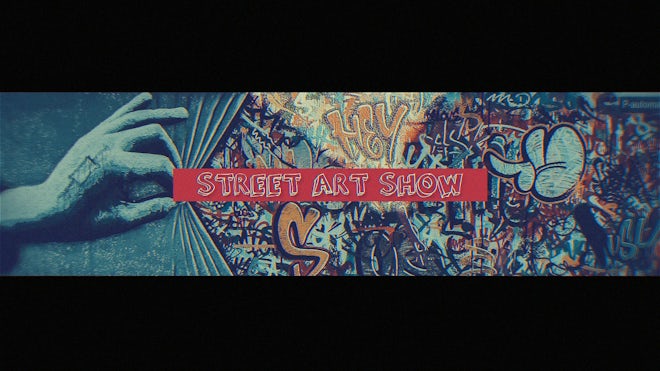 Street Art Show Freebies template preview