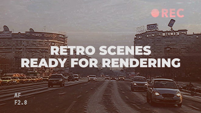 Retro Scenes Freebies template preview
