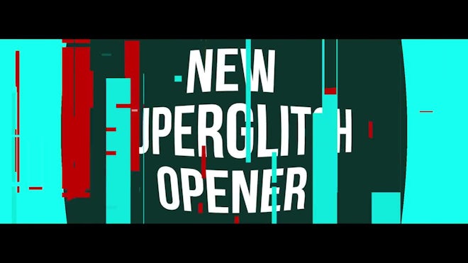 Glitch Opener Freebies template preview