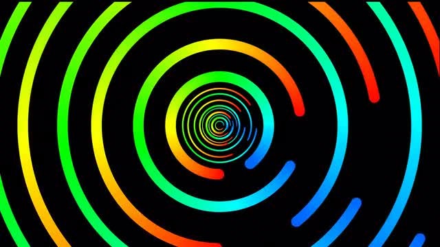 Multi-Colored Circles: Stock Motion Graphics