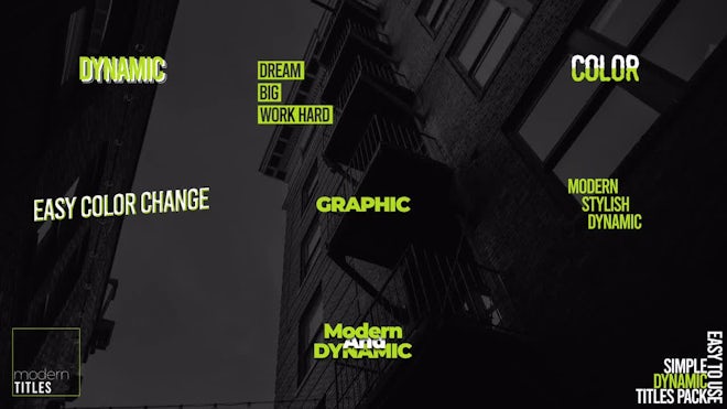 Dynamic Titles Pack V5 Freebies template preview