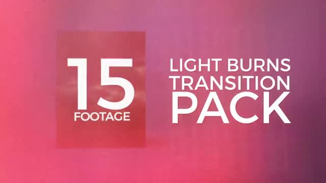 Light Burns Transition Pack: Stock Motion Graphics