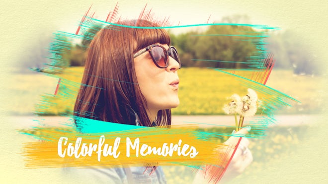 Colorful Memories Freebies template preview