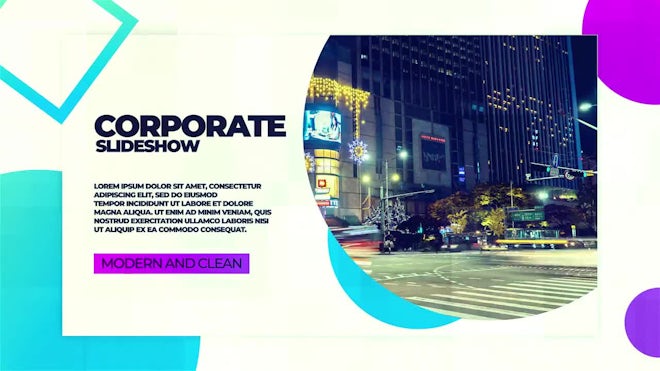 Corporate Slideshow Freebies template preview