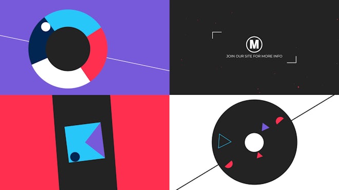 Abstract Logo Reveal Freebies template preview