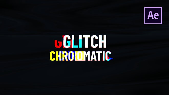 Chromatic Aberration Titles Freebies template preview
