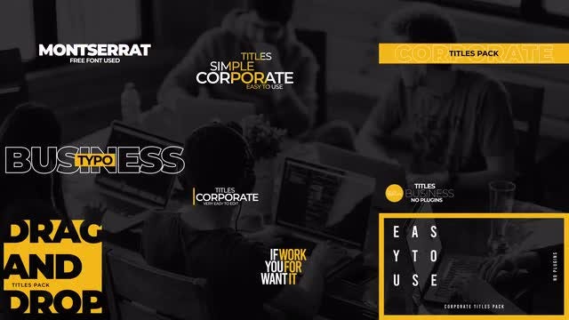 Corporate Titles Pack V8: Motion Graphics Templates