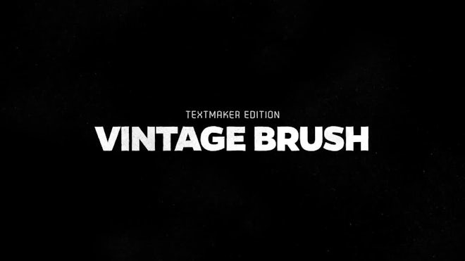 Titles Animator - Vintage Brush Freebies template preview