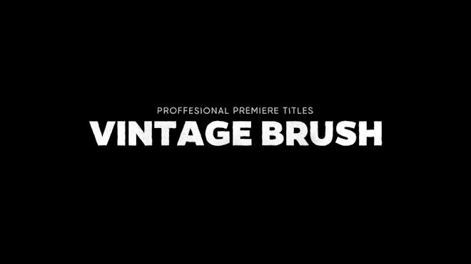 Titles Animator - Vintage Brush Freebies template preview