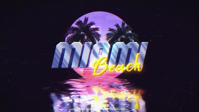 Retro Wave Logo Freebies template preview