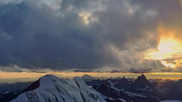 Clouds And Sunset: Stock Video