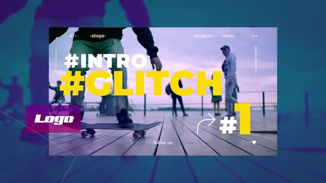 Urban Glitch Promo Freebies template preview