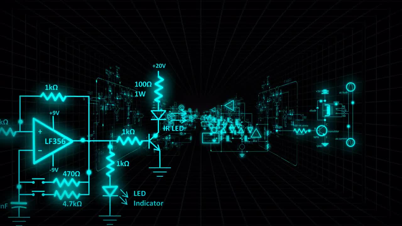 Circuit Diagrams Background - Stock Motion Graphics | Motion Array