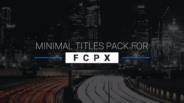 9 Minimal Titles Pack For FCPX: Final Cut Pro Templates