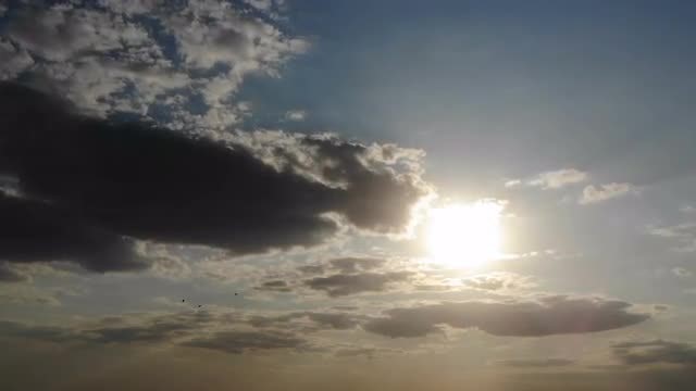 Dark Clouds Over Bright Sun: Stock Video