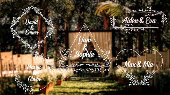 Romantic Titles Freebies template preview