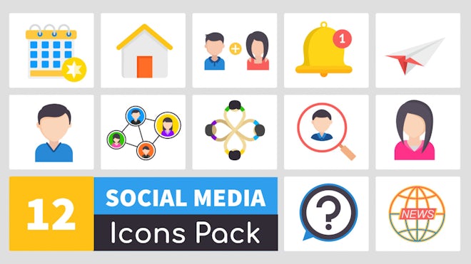 Animate Social Media Icons Pack Freebies template preview