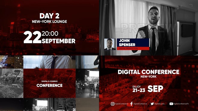 Event Conference Promo Freebies template preview