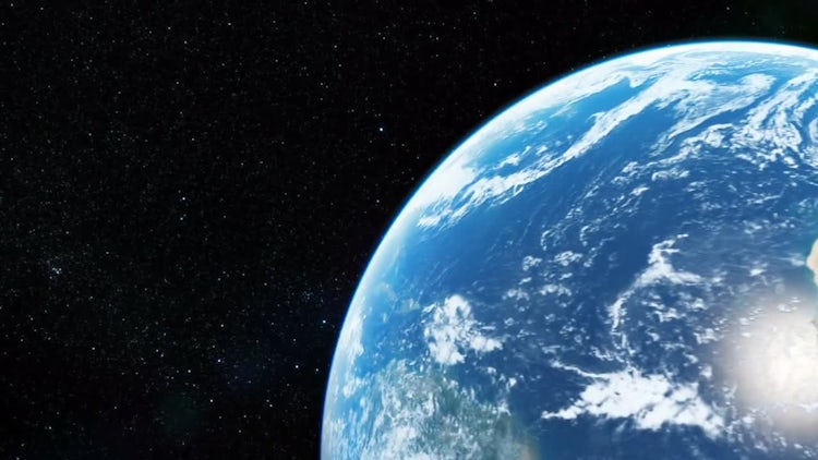 Flight around the Earth: Stock Motion Graphics