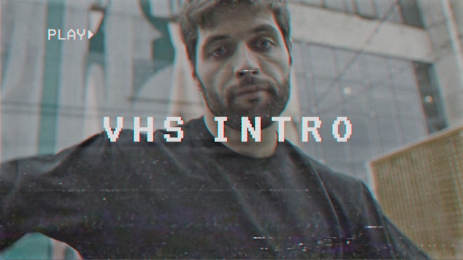 VHS Intro Freebies template preview