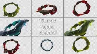 Ring - Shaped Liquid Flow PACK: Motion Graphics
